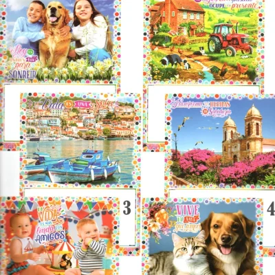 Almanaque de pared escarchado variados G7